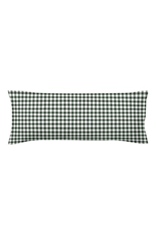 Taie d'oreiller en percale de coton 200 fils/cm² Aielo - Vert foncé