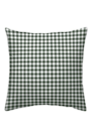 Taie d'oreiller en percale de coton 200 fils/cm² Aielo - Vert foncé