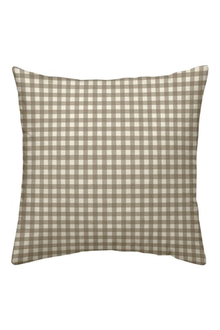 Taie d'oreiller en percale de coton 200 fils/cm² Aielo - Marron