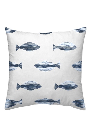 Taie d'oreiller en percale de coton - 200 fils/cm² Capri - Bleu