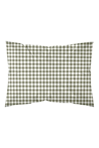 Taie d'oreiller en percale de coton 200 fils/cm² Aielo - Vert clair