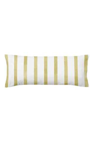 Taie d'oreiller en percale de coton 200 fils/cm² Fiyi - Jaune