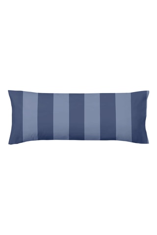 Taie d'oreiller en percale de coton 200 fils/cm² Romani - Bleu