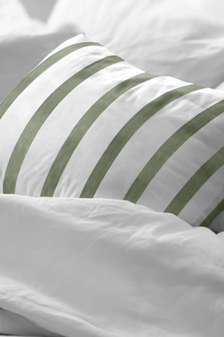Taie d'oreiller en percale de coton 200 fils/cm² Zanzibar - Vert