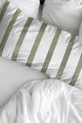 Taie d'oreiller en percale de coton 200 fils/cm² Zanzibar - Vert