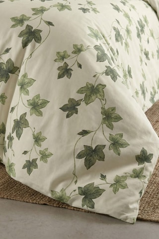 Housse de couette en percale de coton 200 fils/cm² Navarres - Vert