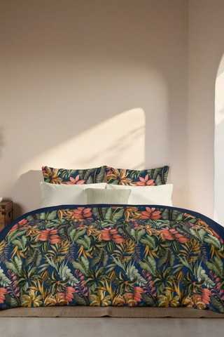 Housse de couette en percale de coton 200 fils/cm² Loriguilla - Multicolore