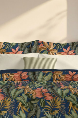 Housse de couette en percale de coton 200 fils/cm² Loriguilla - Multicolore