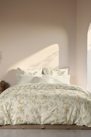 Housse de couette en percale de coton 200 fils/cm² Tortosa - Beige