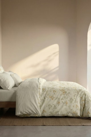 Housse de couette en percale de coton 200 fils/cm² Tortosa - Beige