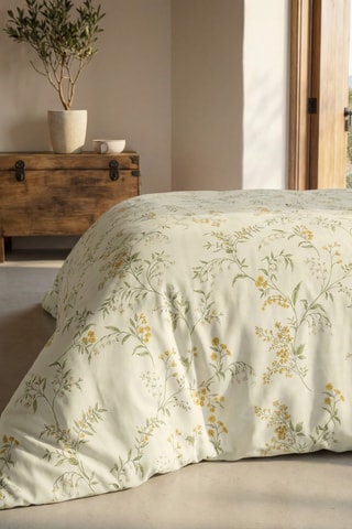 Housse de couette en percale de coton 200 fils/cm² Tortosa - Beige