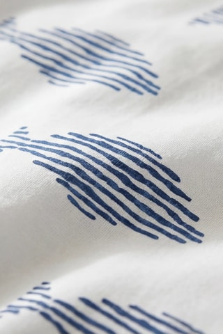 Housse de couette en percale de coton 200 fils/cm² Capri - Bleu
