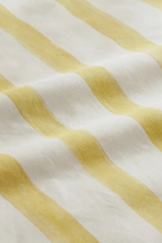 Housse de couette en percale de coton 200 fils/cm² Fiyi - Jaune