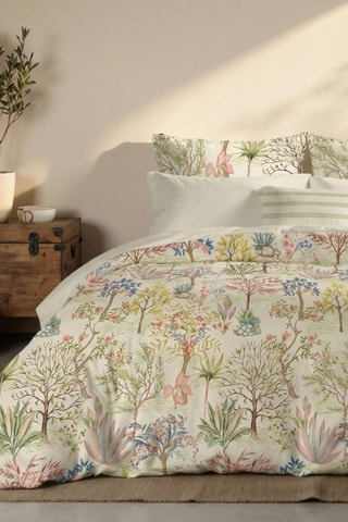 Housse de couette en percale de coton 200 fils/cm² Alcudia - Beige
