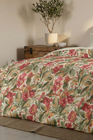 Housse de couette en percale de coton 200 fils/cm² Tierra - Multicolore