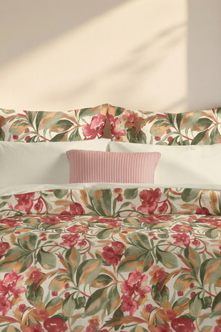 Housse de couette en percale de coton 200 fils/cm² Tierra - Multicolore