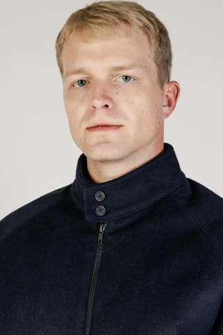 Veste en laine - Bleu marine