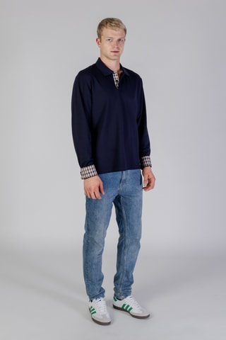 Polo regular - Bleu marine