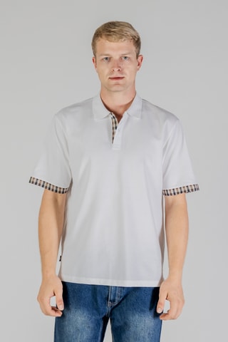 Polo regular - Blanc