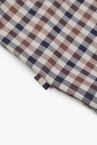 Chemise regular - Carreau - Marron, beige et bleu foncé