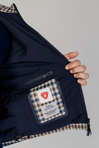Gilet sans manches - Marron, beige et bleu foncé