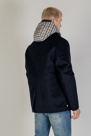 Caban en laine - Bleu marine