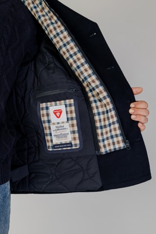 Caban en laine - Bleu marine