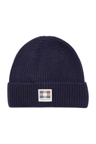 Bonnet en laine - Bleu marine