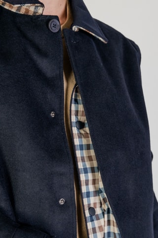 Manteau 2-en-1 en laine - Bleu marine
