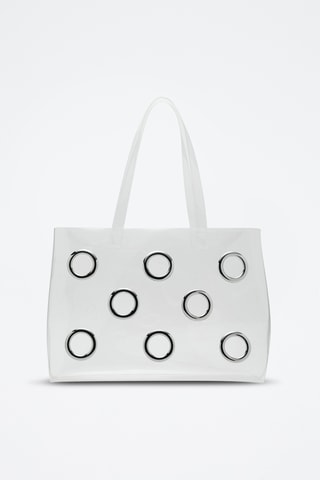 Sac cabas transparent - Blanc