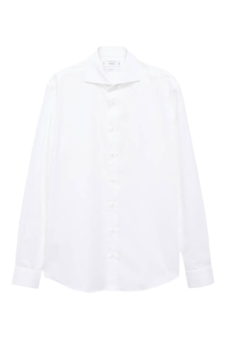Chemise de costume 100 % coton slim-fit - Blanc