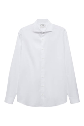 Chemise costume 100 % coton - Blanc