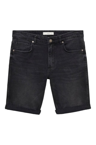 Bermuda en jean slim fit - Noir