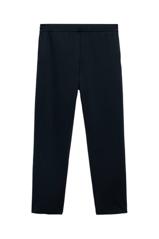 Pantalon jogging technique structuré - Bleu marine