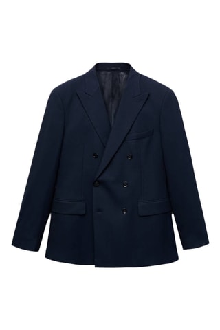 Veste de costume Monaco croisée slim-fit - Bleu marine
