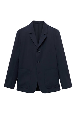 Veste slim-fit poches - Bleu marine