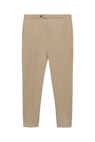 Pantalon slim fit pinces - Beige