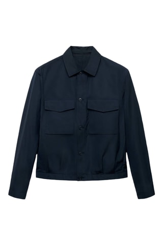 Veste résistante à l’eau poches - Bleu
