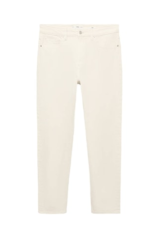 Jean Ben cropped tapered-fit - Écru
