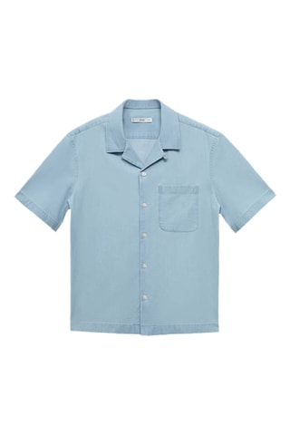 Chemise en jean 100 % coton - Bleu clair