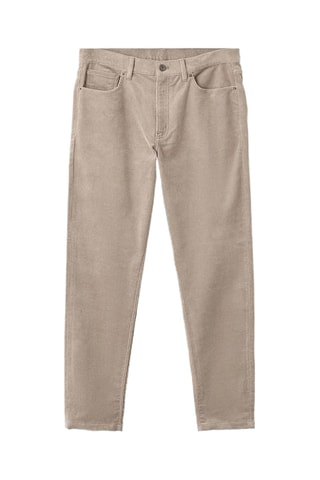 Pantalon velours côtelé regular-fit - Gris