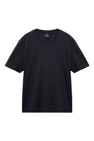 Medium weight regular fit T-shirt - Bleu marine