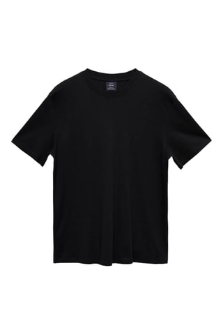 Medium weight regular fit T-shirt - Noir
