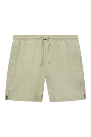 Maillot de bain à poches zippées - Vert d'eau