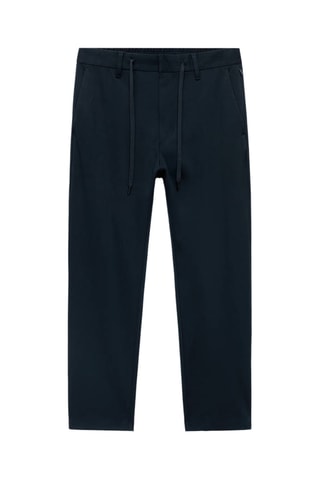 Pantalon slim-fit comfort stretch cordon - Bleu marine
