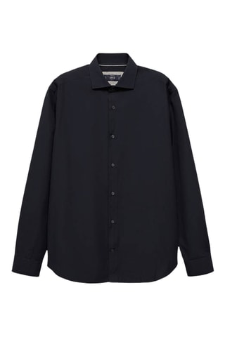 Chemise regular-fit 100 % coton - Bleu marine