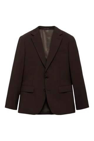 Veste costume Turín 100 % laine - Marron