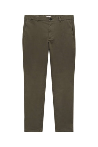 Pantalon Barna slim-fit en sergé - Kaki