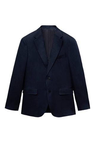 Veste costume Amalfi 100 % lin slim-fit - Bleu marine