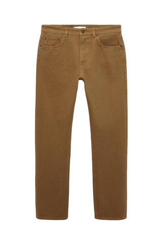 Jean coton straight-fit - Marron